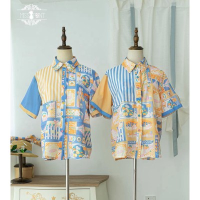 Miss Point Loquat Lemon Short Sleeve Daily Blouse(Reservation/Full Payment Without Shipping)